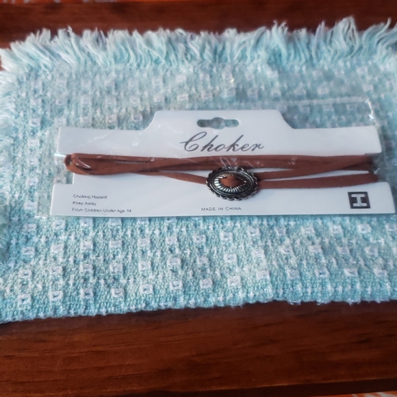 Brown Bolero Wrap Choker | Necklace Country Chic - Picture 4 of 4